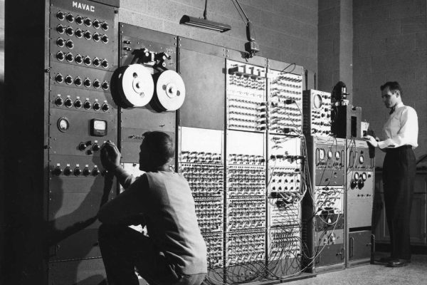 Man working on a computer