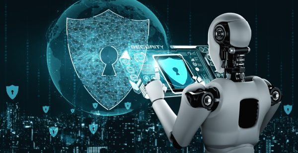 A robot with a computer